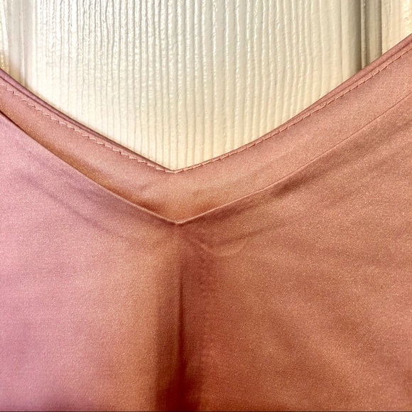 Pink Satin Tank Top Camisole - Picture 2 of 3